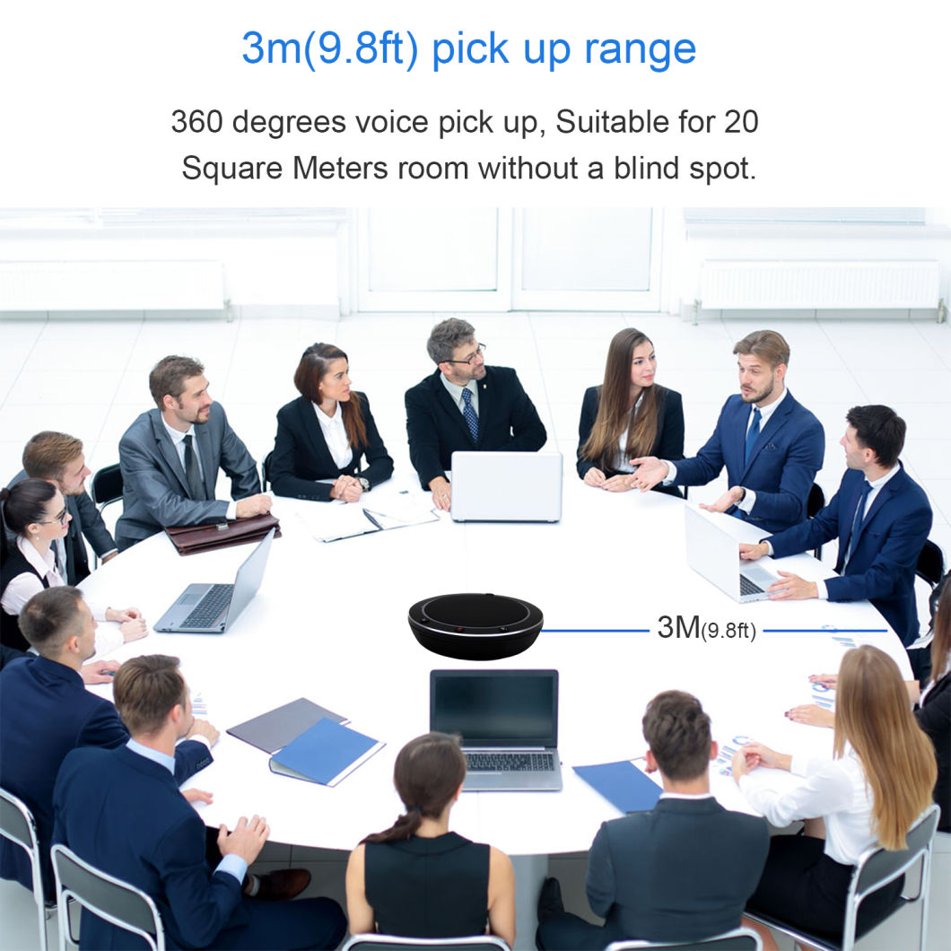 Factory Price Omnidirectional USB Conference Microphone for Skype Desktop Computer Mic Speaker Speakerphone 360d Audio Pickup