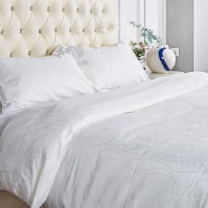 China Jacquard Weave Hotel Bedding Sets Linen Flat Bed Sheet Sets on sale