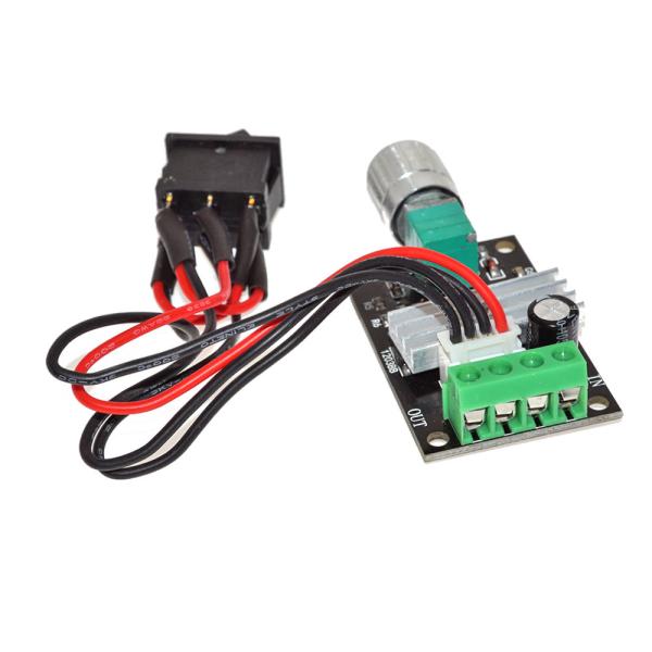 Cheap PWM DC Motor Speed Controller Voltage Regulator Module 6V 12V 24V 28V 3A 80W Reversible Pulse Width for sale