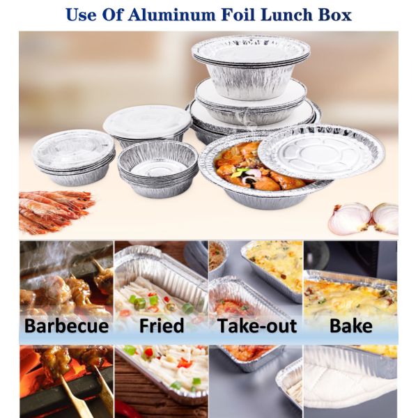 8 Inch Foil Lunch Box Container