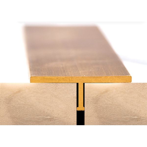 Rust Resistant C38500 Brass T Profile For Interior Window Frame