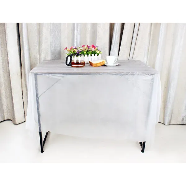 Plastic Disposable Table Cloths Covers, PE Material, Waterproof, Rectangular Heavy Duty, Custom Sizes Available, Pack of 10