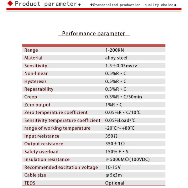 Tension Sensor DSZL-101 Weighing Load Cell Steel Wire Rope Tension Detection Transducer 100KN for Automation Production