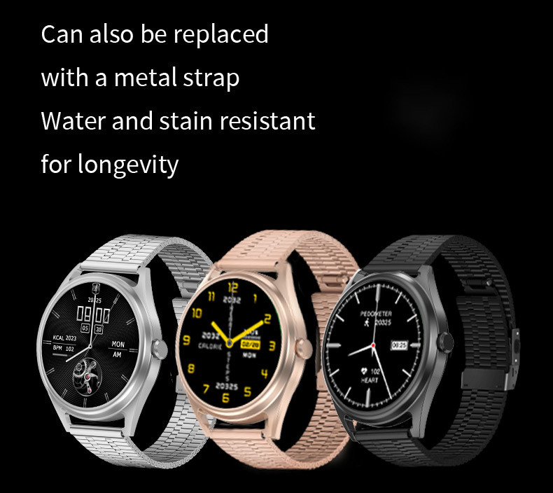 1.3inch IPS Sleep Monitor Bluetooth Smart Watch For Android 64MB