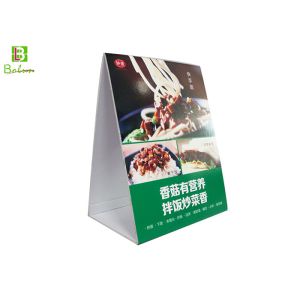 Best Promational Acrylic Menu Display Stands Restaurant , Acrylic Counter Display Stands wholesale