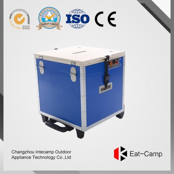 Cheap 3 KW * 2 Outdoor Cooking Station Of EATCAMP Foldable Table Double With Gas Cylinder Stoves For BBQ Party for sale