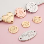 SGS Approved Custom Metal Logo Tags Sew Clothing Label For Personalized Clothes
