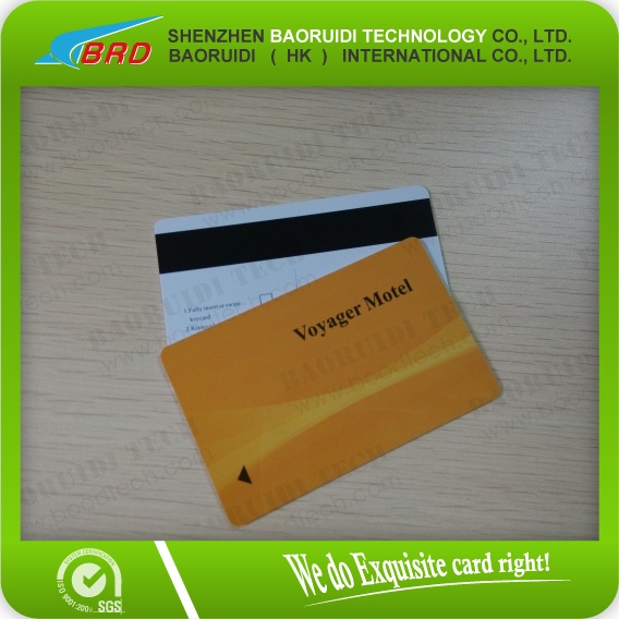 PVC hotel key card with chip printing