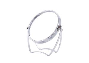 Best Silver Round Mirror For Makeup Rotatable Double Sided Mirror Glass Angle wholesale