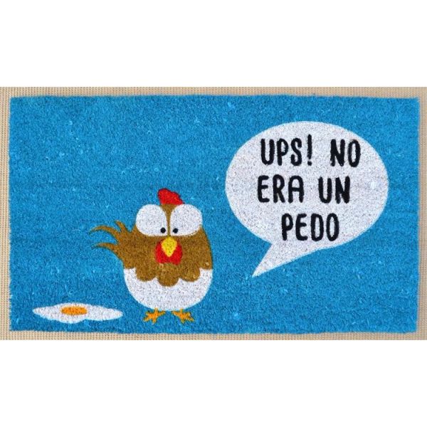 Coco fiber animal printed door mat with PVC backing