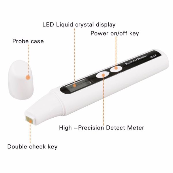 Rapid Portable Digital Skin Analyzer Biotech Sensor LCD Display With Oil / Elasticity Test