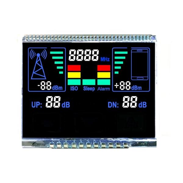 Cheap Custom VA LCD Segment Display 2.1 Inch 7 Segment With Pin Connect for sale