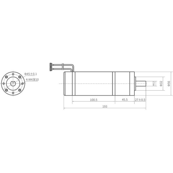 Elevator Door Operator Motor With Mechanical Self Locking Elevator Spare Parts