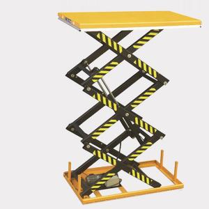 China Hydraulic Lift Platform 1t Capacity 5m Scissor Cargo Lift Table on sale