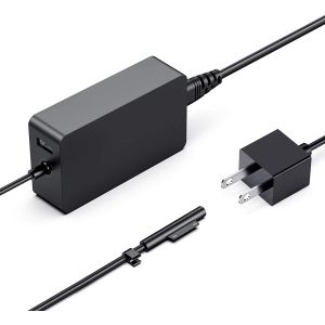 Black Microsoft Surface 65w Power Supply Adapter Book Charger