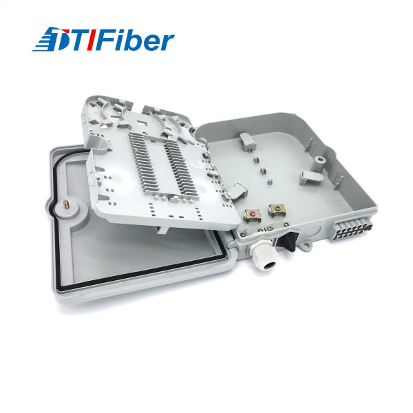 ABS Material Fiber Optic Distribution Box FTTH Wall Mounted 12 Core 10 Years Warranty