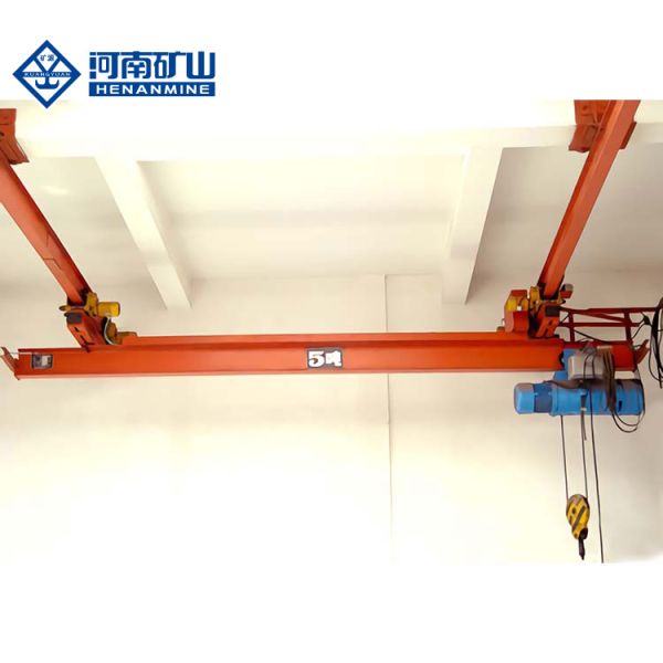 Electric Monorail Telpher Single Girder Overhead Crane Custom Capacity