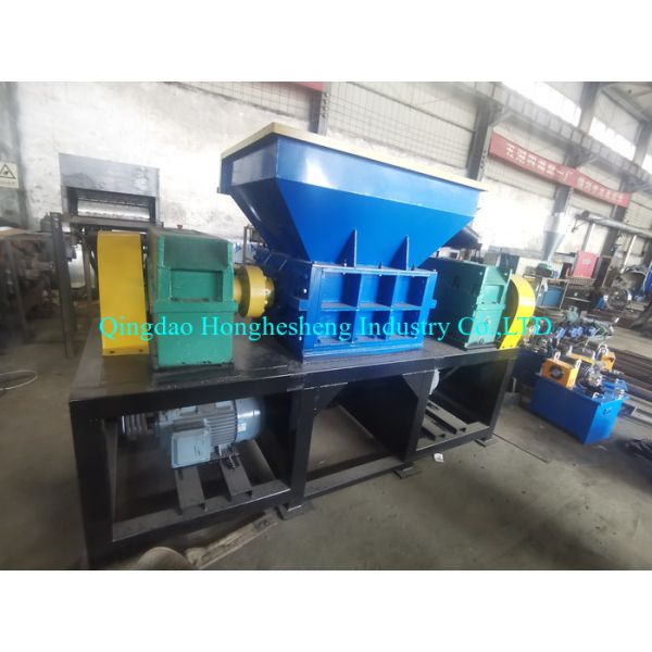 1000-Model Biaxial Tyre Iron Sheet Scrap Plastic Crusher Steel Plate Crusher