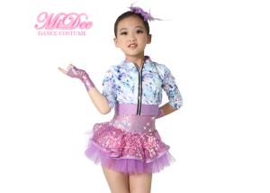 MiDee Fancy Girls Jazz Dance Dress Spandex Fabric Bodice Jacket Dance Costume