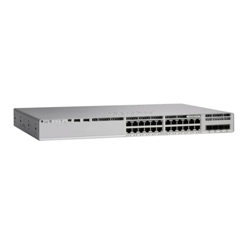 C9200L Series Cisco Network Switch Layer 2 Access Enterprise Gigabit 24 Port 4x 1/10G Fixed Uplinks C9200L-24T-4X-E
