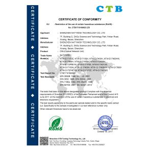 Shenzhen Natywish Technology Co., Ltd. Certifications