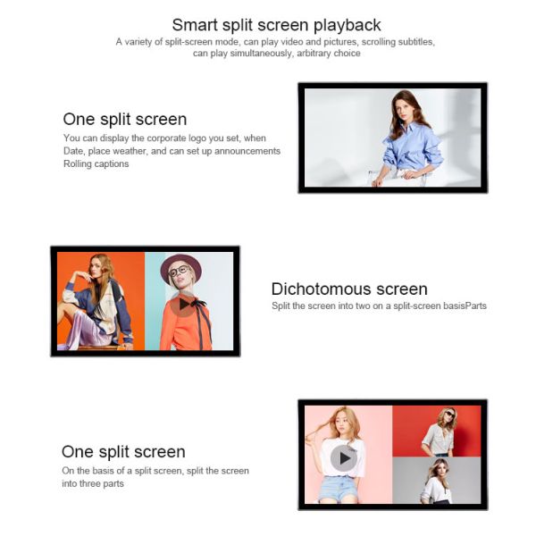 Red Colour Elevator Lcd Advertising Player Display With Led Light Box