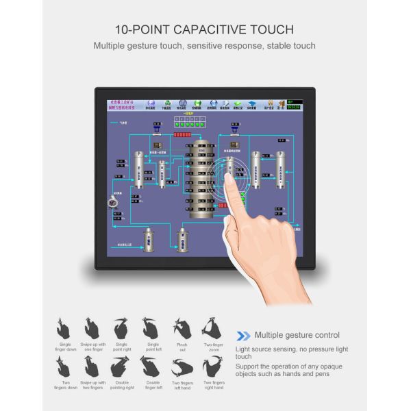 13.3inch PLC Wall Hanging Android Embedded Touch Panel PC