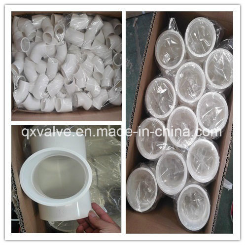Top of White UPVC Pipe Fitting for All Sizes Injection Molded Design