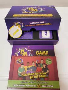 Best 300gsm Art Paper Custom Game Card Printing CMYK Matt Varnishing wholesale