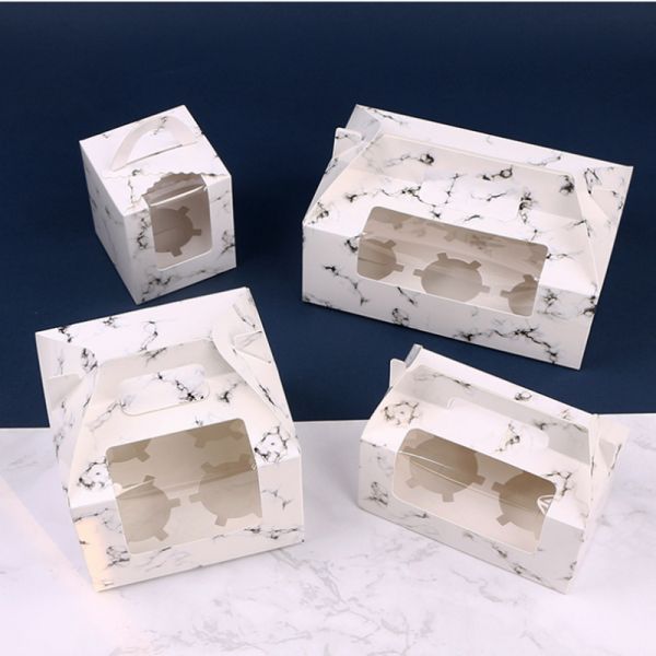 Multi Style Customized Muffin Cup Cake Box for and Food Grade Recycled Packaging