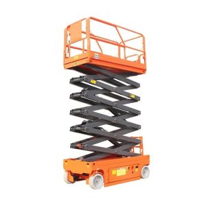 Best High Strength Steel Scissor Lift Aerial Work Platform For Indoor / Outdoor Construction wholesale