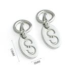 Men'S Superior Small Engraved Logo Pendant Metal Tag Custom Oval Shape Metal