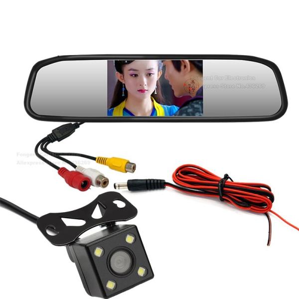 Cheap Wide View Angle Car Backup Camera Mirror , Wireless Rearview Mirror Backup Camera for sale
