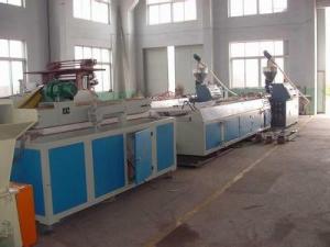 China Double Screw Pvc Plastic Wpc Profile Machine Window Door Profile Extrusion on sale