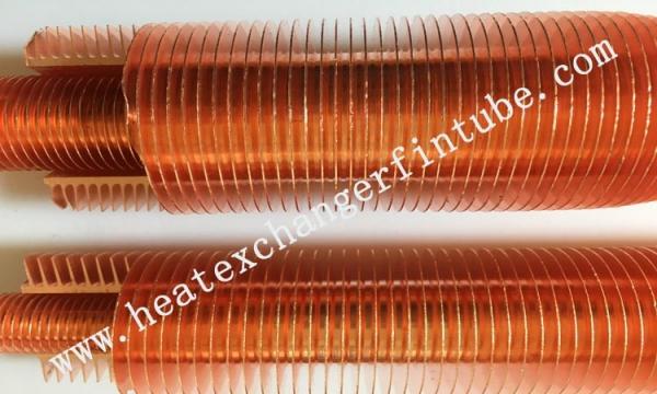 Extruded High Copper Radiator Finned Tubes With 10.5mm Fin Height