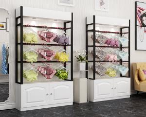 Best Colorful Underwear Clothing Display Racks With Cabinet 1200*400*2000mm wholesale