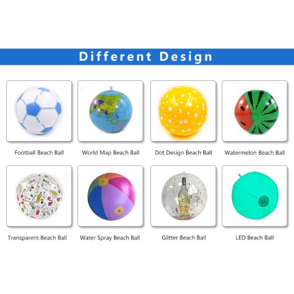 Custom Logo Beach Balls - Eco-thick PVC Inflatable Pool Balls CE/EN71 Certified for Summer & Events