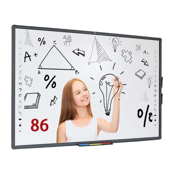 86 Inch Interactive Whiteboard with 40 Points Touch and 3840*2160 Resolution for Education and Conference