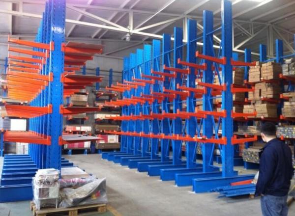 Cheap Vertical Column Cantilever Pipe Storage Racks Double Faced / Single Faced for sale