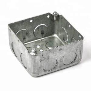 Surface Mounted Metal Conduit Box Customized Dimension Drawn Type