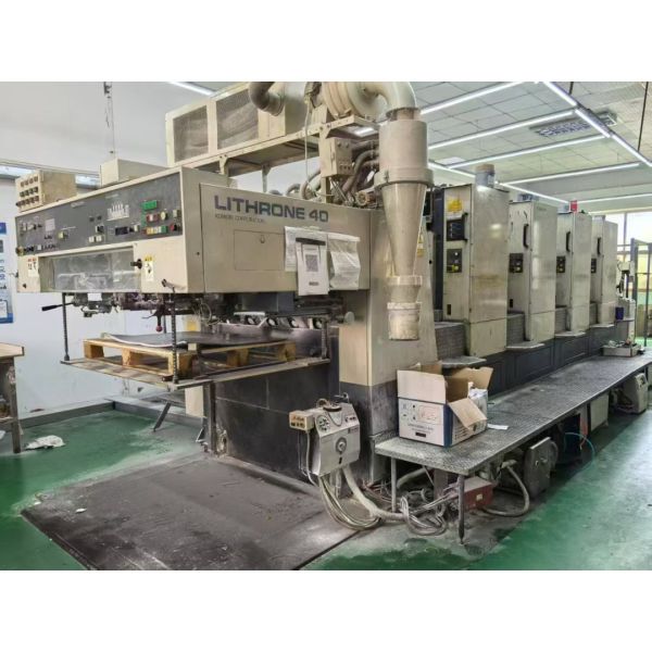 Used Komori 440 SAPC 4-Color Offset Printing Machine with 200v Power and 15000 B&W Pages Per Minute