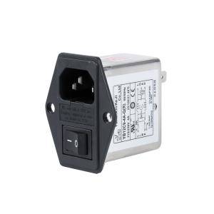China Surface Mount 10A IEC Inlet Filter Three In One EMI Filter With Fuse And Switch on sale