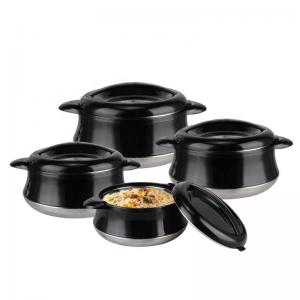 Best Insulated Lunch Box Stainless Steel 4pcs Double Wall Cookware Pot Set wholesale