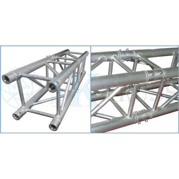 Junction Way 1m Aluminium Black Color Truss Lighting Truss with 20*2mm Diameter Braces