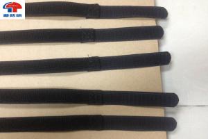 Best Eco Friendly Elastic Hook And Loop Strap Self Stick Touch fastener Black wholesale