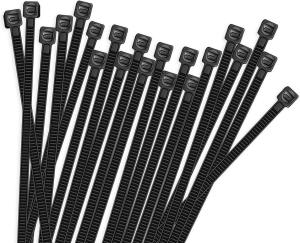 China Zip Ties Heavy Duty 8 Inch, Premium Plastic Wire Ties With Tensile Strength, Self-Locking Black Nylon Tie Wrap on sale