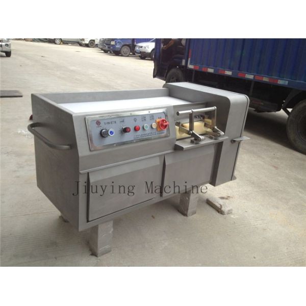 3.7kw Meat Processing Machine , 304 Stainless steel Frozen Meat Cube Dice Machine