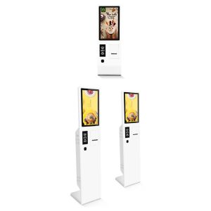 China Interactive Self Order Machine , Touch Screen Kiosk With Printer on sale