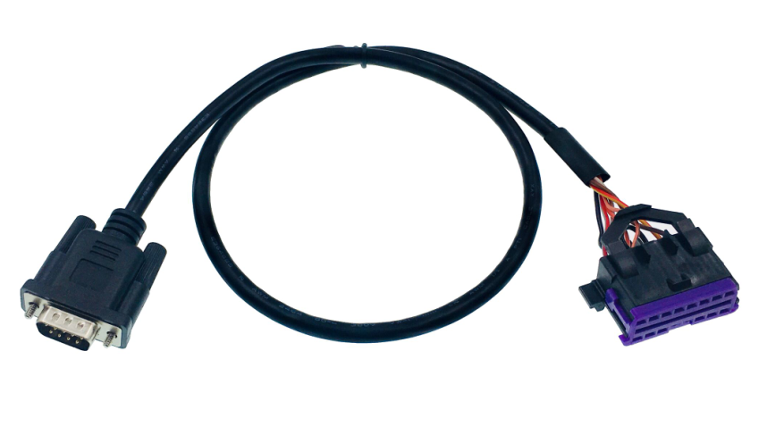 Custom Pinout Assignment DB9 to OBD2 OBDII Female Test Cable for Compact and High Temperature -20- 80°C Diagnosis