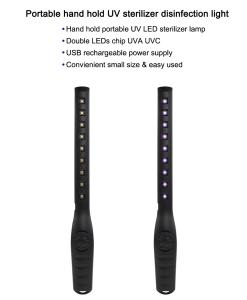China Portable Alumium Led Germicidal Lamp SMD 2835 USB Power Supply IP44 8000H Life Span on sale